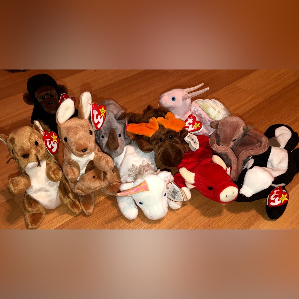 10 ty beanie babies retired and rare